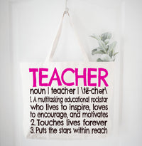 Teacher Definition Tote Bag Gift Bag