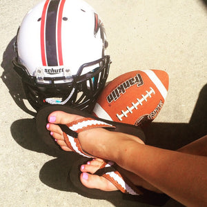 Cocomo Soul Leather Football Flip flops Womens