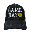 Cocomo Soul Game Day Softball Mom Embroidered Mesh Trucker Style Hat Cap Softball MOM Gift Mothers Day Dark Grey-242