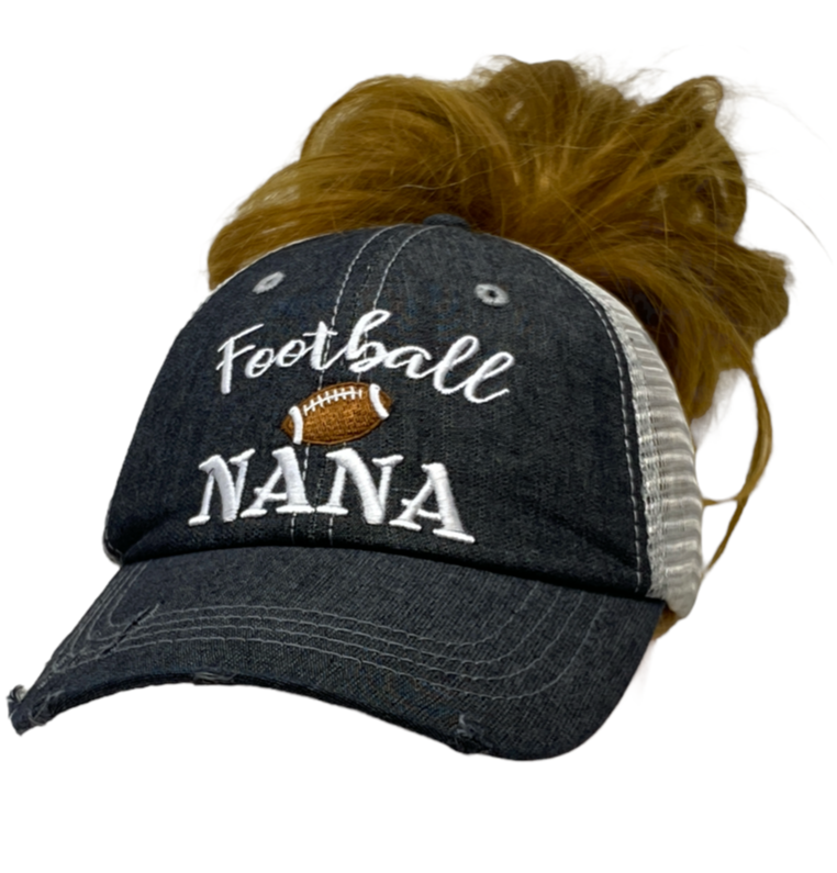 Football Nana Embroidered Hat