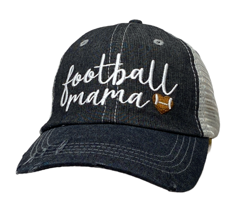 Football Mama Football Mama Football Mom Grandma Embroidered Hat Baseball Football -300