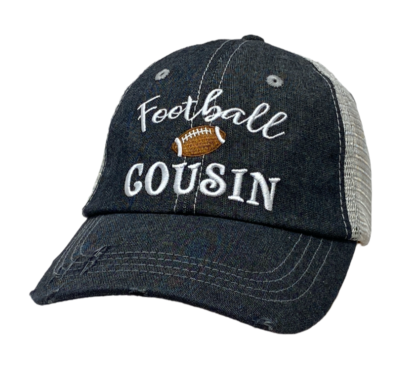 Football Cousin Embroidered Hat -312