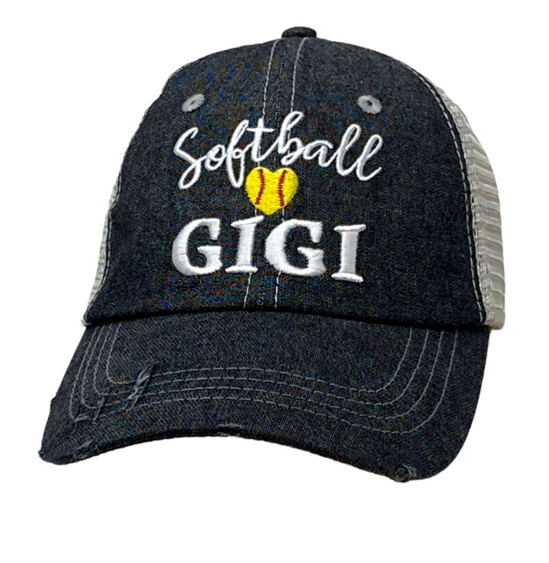Softball Gigi Mesh Embroidered MESH Hat Trucker Hat Cap