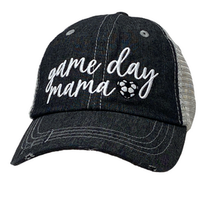 Cocomo Soul Game Day Mama Soccer Mom MESH Embroidered Hat  -334