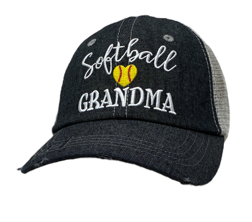 Softball Grandma Mesh Embroidered MESH Hat Trucker Hat Cap -260