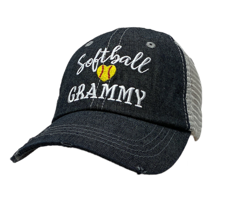 Softball Grammy Mesh Embroidered MESH Hat Trucker Hat Cap -254