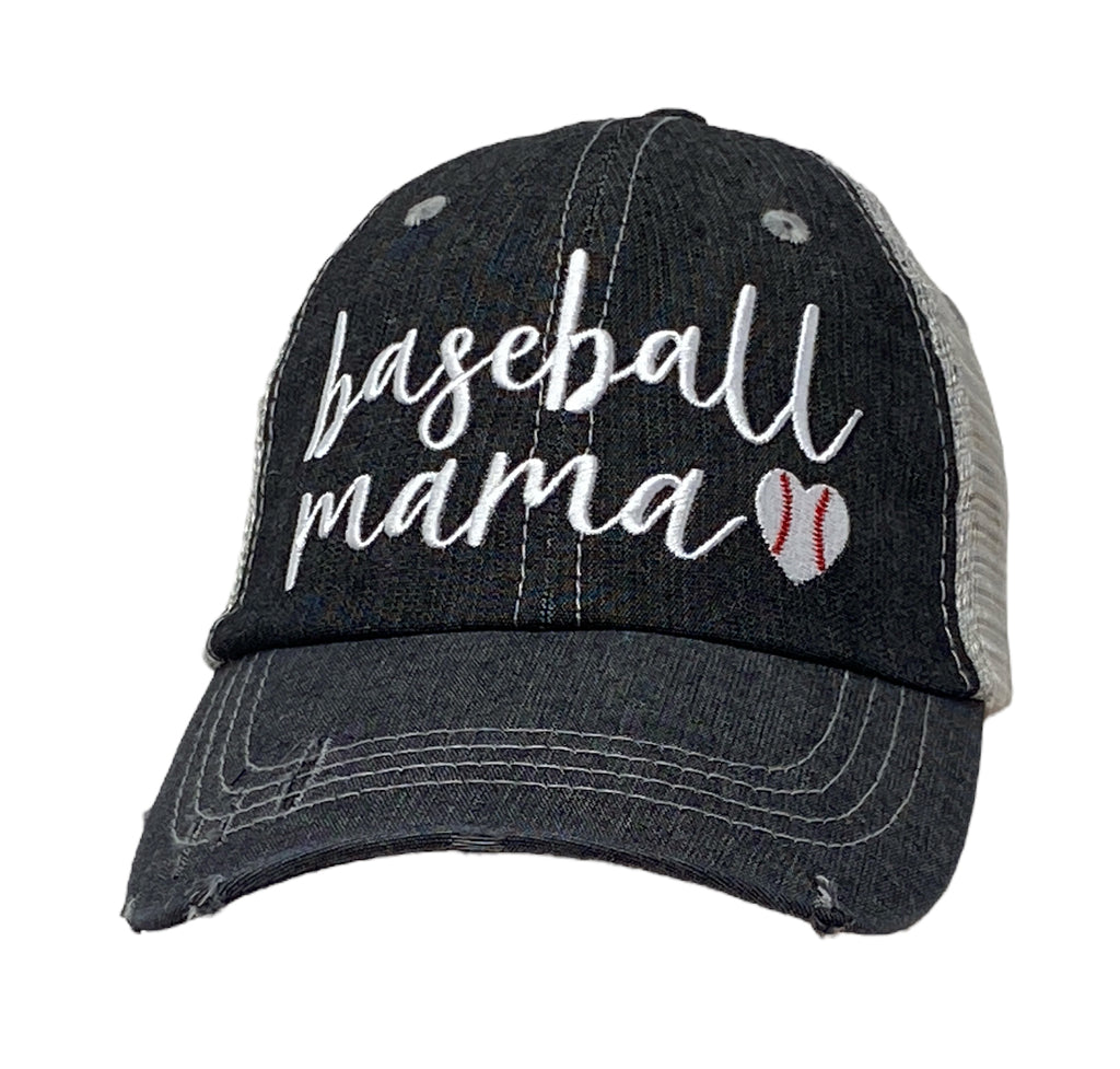 Baseball Mama MOM Mesh Embroidered MESH Hat Trucker Hat Cap -222