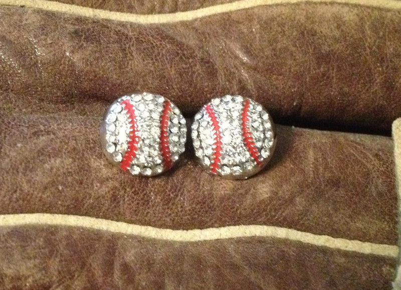 Baseball Stud Earrings