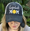 SOFTBALL MOM Mesh MESH Embroidered Hat -236