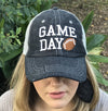 Game Day Football Mesh Embroidered MESH Hat Baseball Football Mom Trucker Cap Trucker Hat -290
