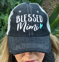 Blessed Mimi Embroidered Hat Cap