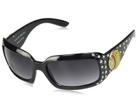 Cocomo Soul Black Rhinestone SOFTBALL Sunglasses Cleaning Cloth & Case