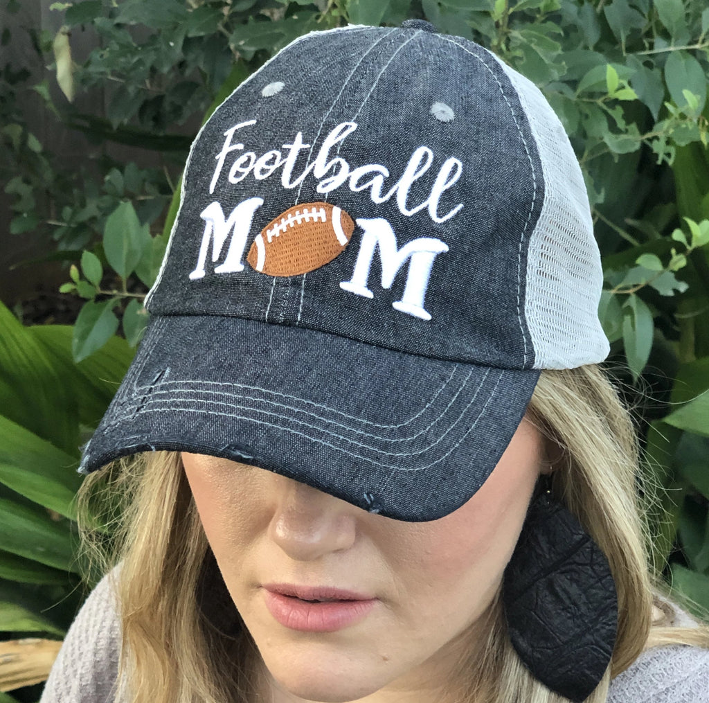 Football MOM Embroidered Hat