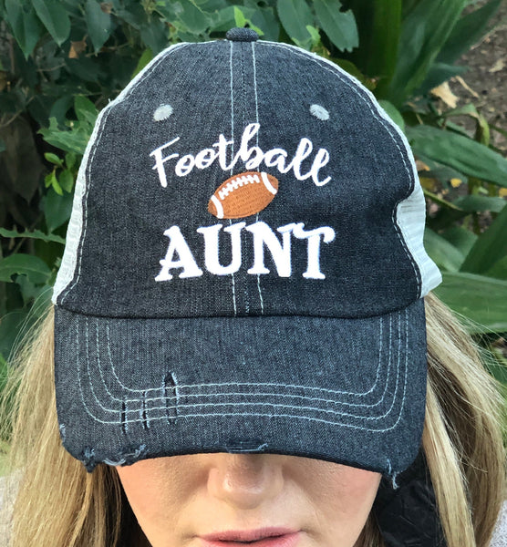 Cocomo Soul Women's Softball Aunt Hat - Dark Grey Mesh Trucker Cap With 3D Embroidery, Adjustable Snapback