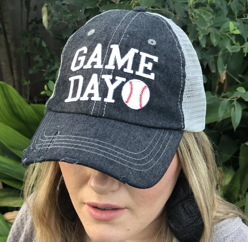 Game Day Baseball Embroidered Hat -210