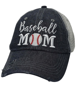 Baseball Mom Mesh Embroidered MESH Hat Trucker Hat Cap -204