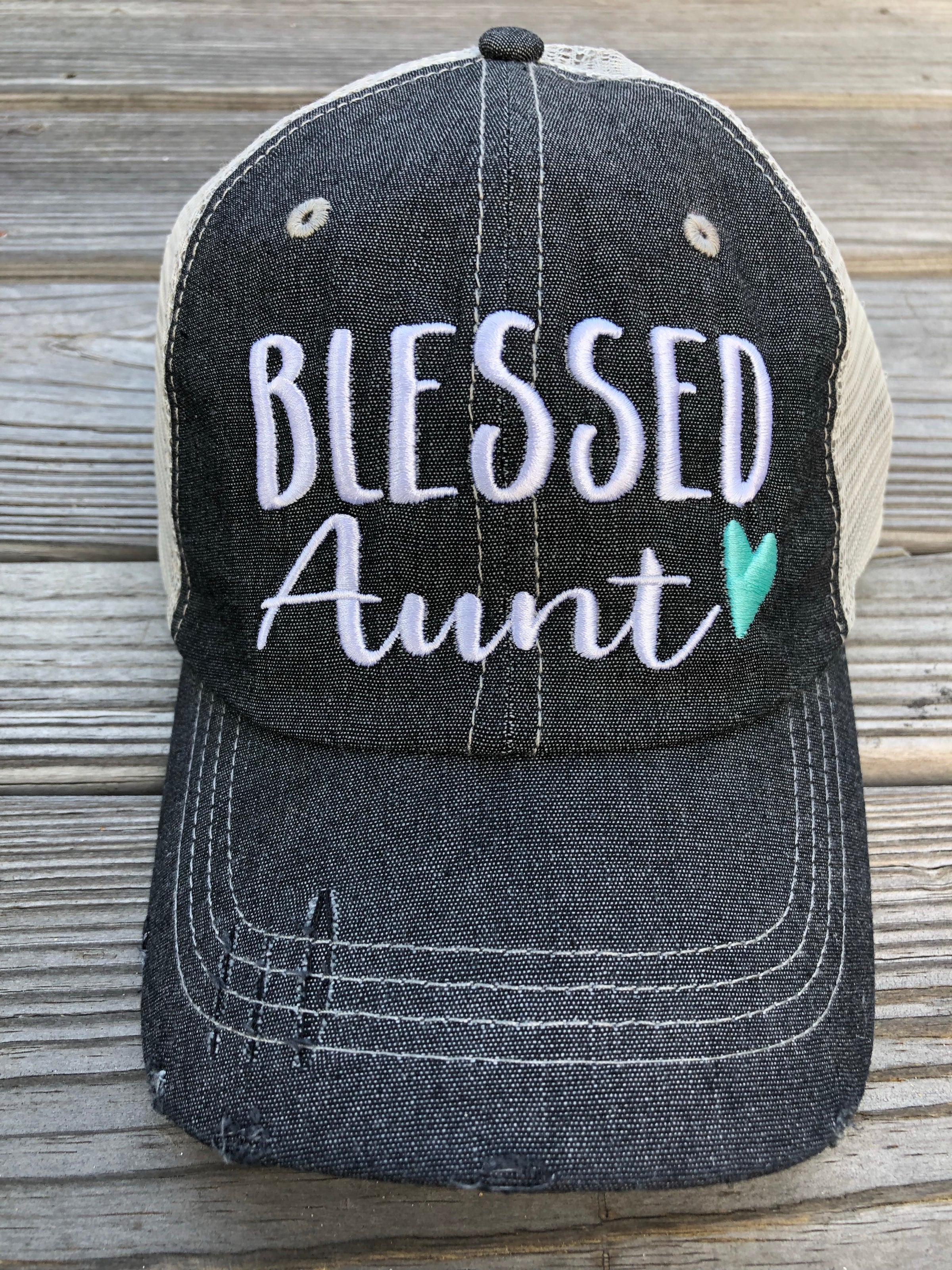 Blessed Aunt Embroidered Hat Cap