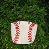 Oversized Baseball Canvas Bag Tote
