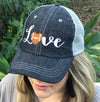 Football Love Football Mom Grandma Embroidered Hat Baseball Football -288