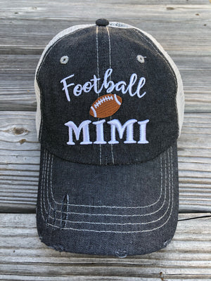Football MIMI Grandma Mesh Embroidered Hat -510