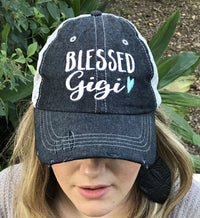Blessed Gigi Embroidered Hat Cap