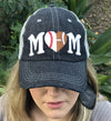 Half Football Mom Half Baseball MOM Mesh Embroidered MESH Hat Baseball Football Mom Trucker Cap Trucker Hat -316