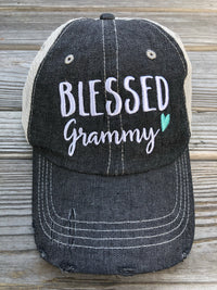 Blessed Grammy Embroidered Hat Cap