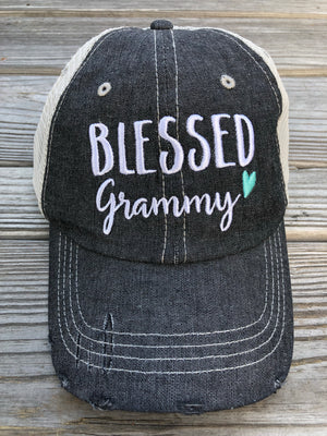 Blessed Grammy Embroidered Hat Cap