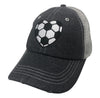 Heart Soccer Mom Mesh MESH Embroidered Hat -328