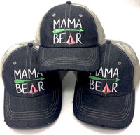 Mama Bear Embroidered Hat Cap