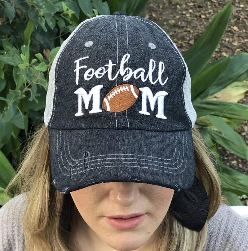Football MOM Embroidered Hat