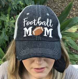 Football MOM Embroidered Hat