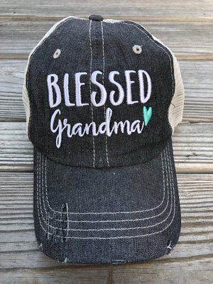 Blessed Grandma Embroidered Hat Cap Grandma Gift Mothers Day Gift -344