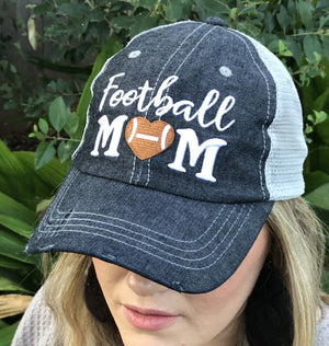 Football MOM Embroidered Hat