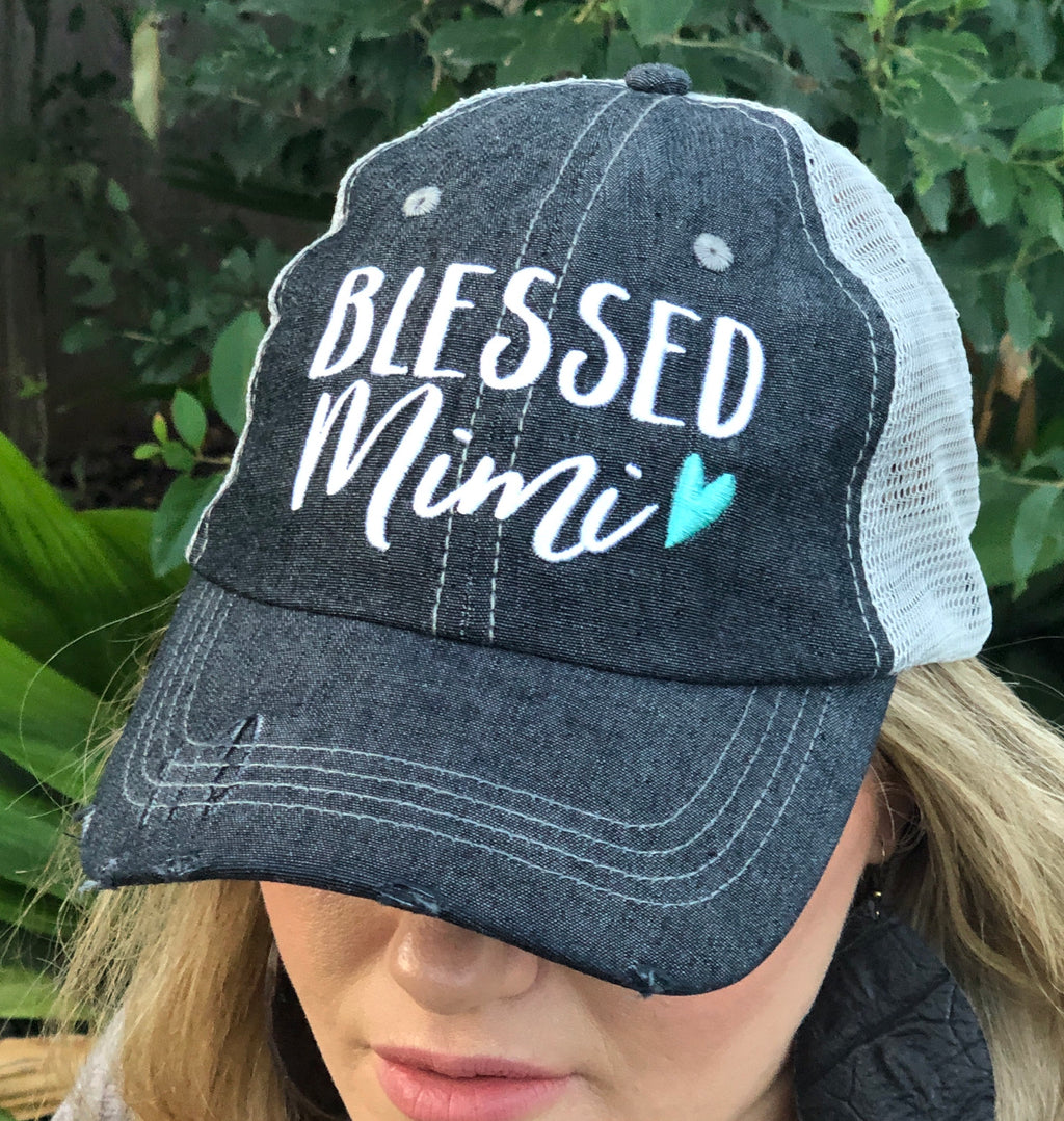 Blessed Mimi Embroidered Hat Cap