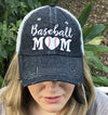 Baseball Mom Mesh Embroidered MESH Hat Trucker Hat Cap -202