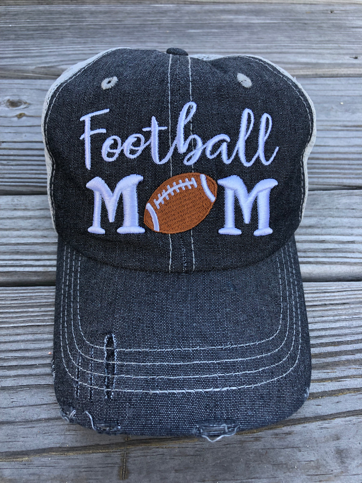 Football MOM Embroidered Hat