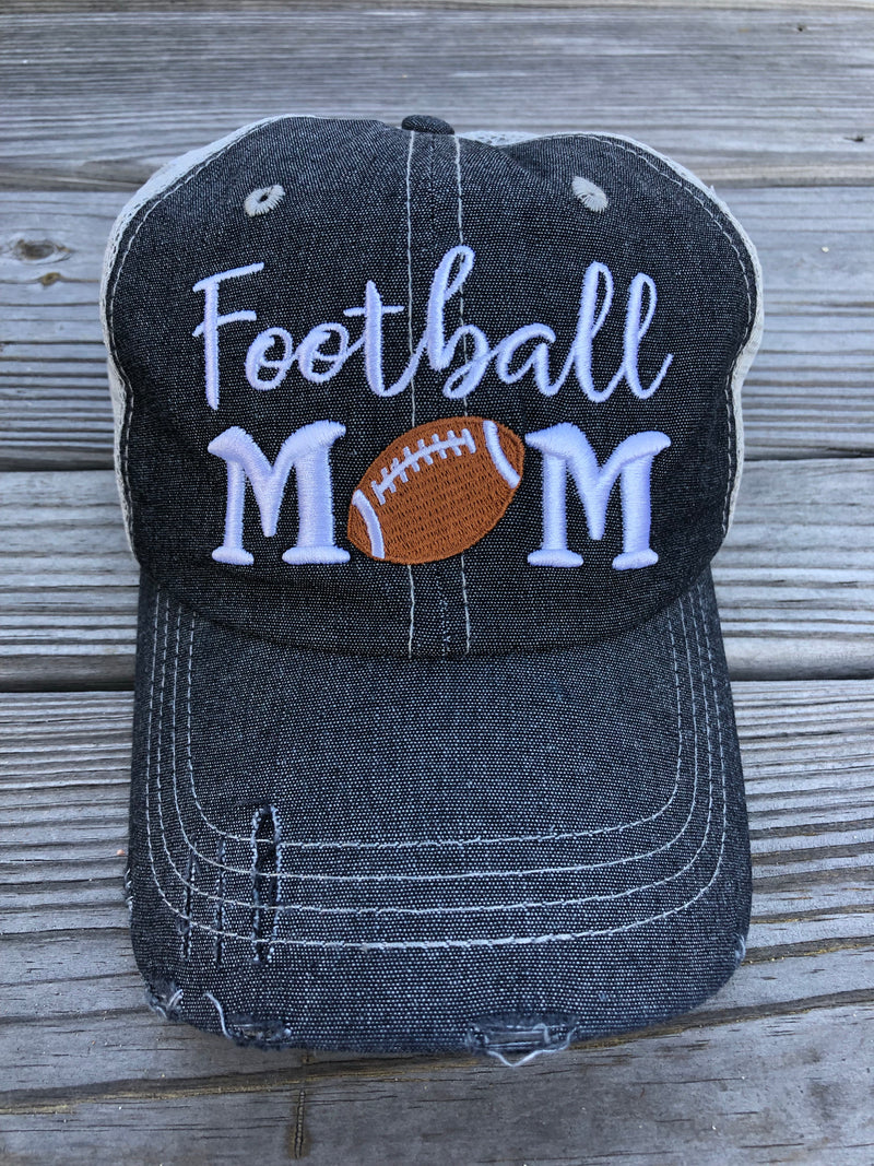 Football MOM Embroidered Hat