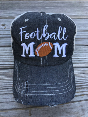 Football MOM Embroidered Hat