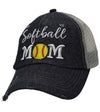 SOFTBALL MOM Mesh MESH Embroidered Hat -236