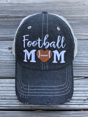 Football MOM Embroidered Hat