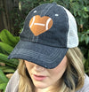 Football HEART Love Football Mom Grandma Embroidered Hat Football Mom Hat