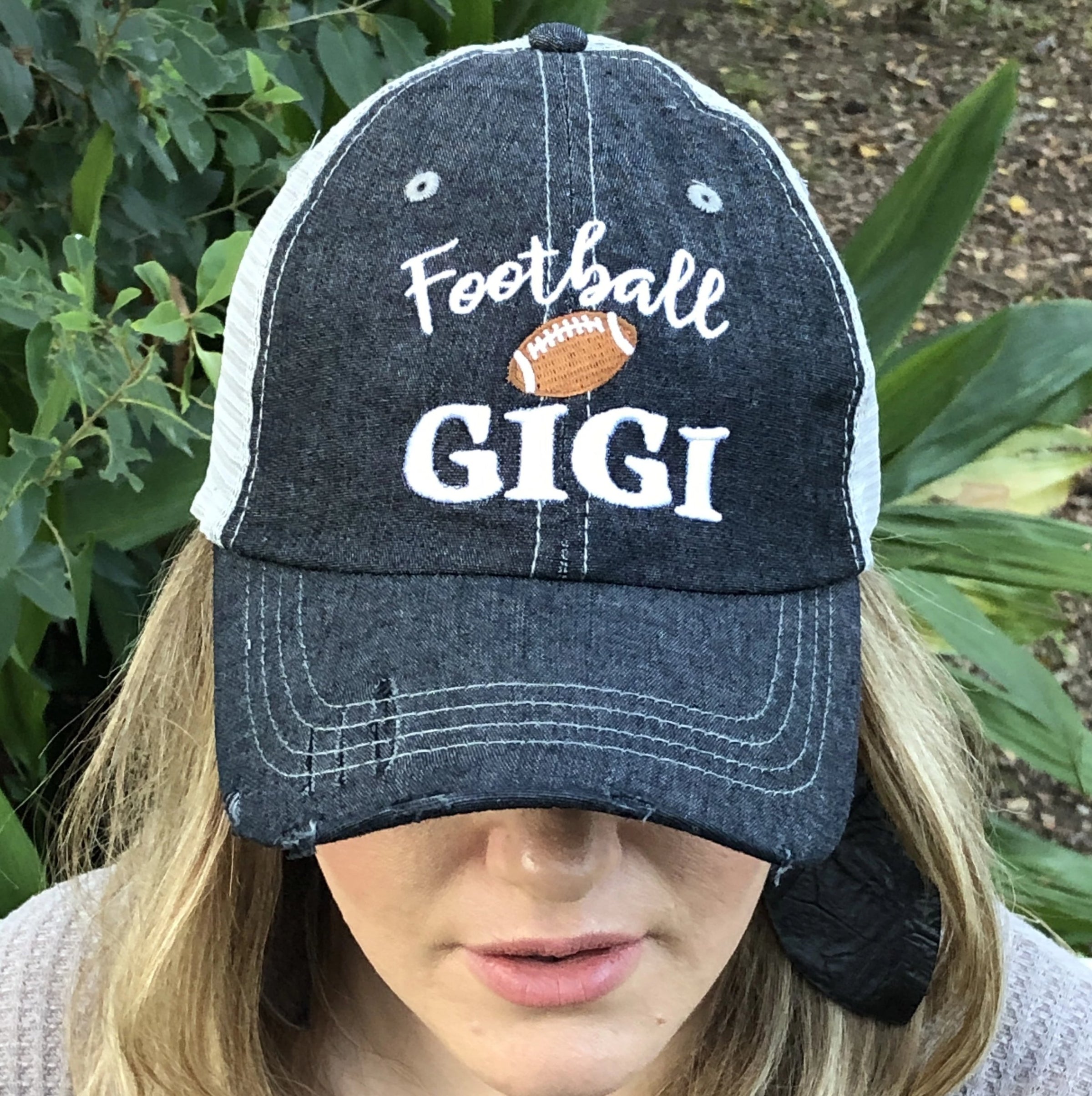 Football GIGI Grandma Mesh Embroidered MESH Hat Trucker Hat Cap -308