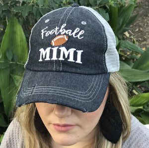 Football MIMI Grandma Mesh Embroidered Hat -510