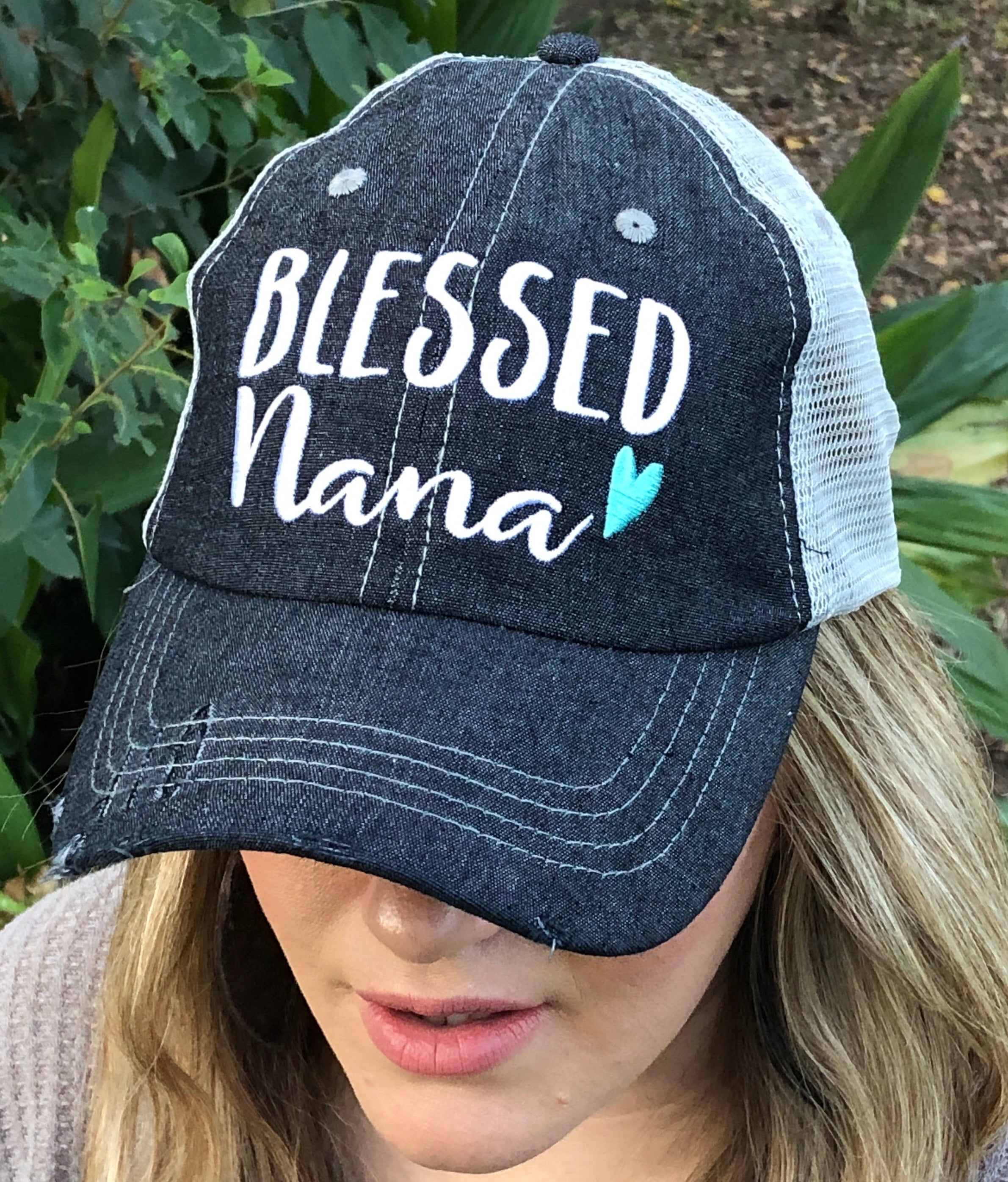 Blessed Grandma Baseball Cap - Adjustable Cotton Hat With Embroidered Nana Gigi Design For Women