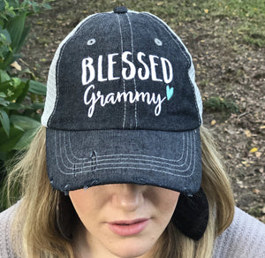 Blessed Grammy Embroidered Hat Cap