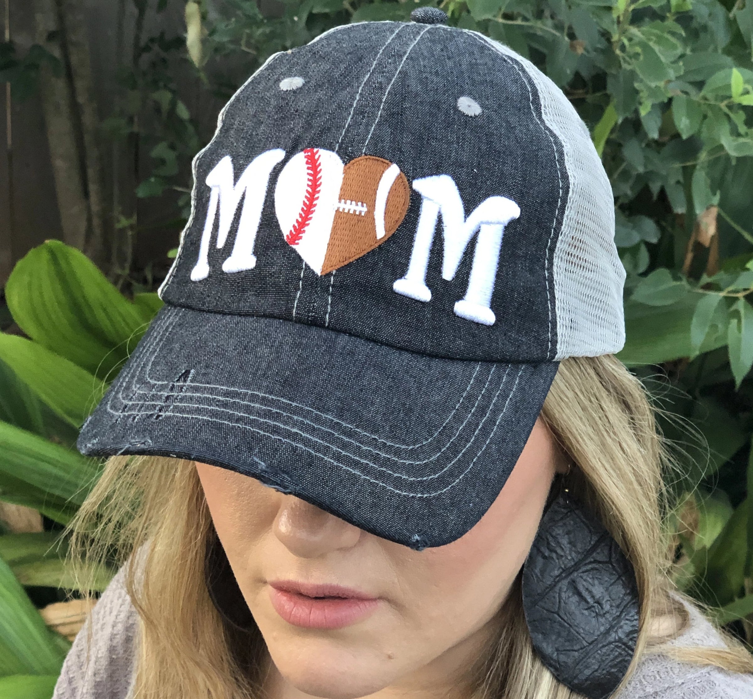 Half mesh sales baseball caps