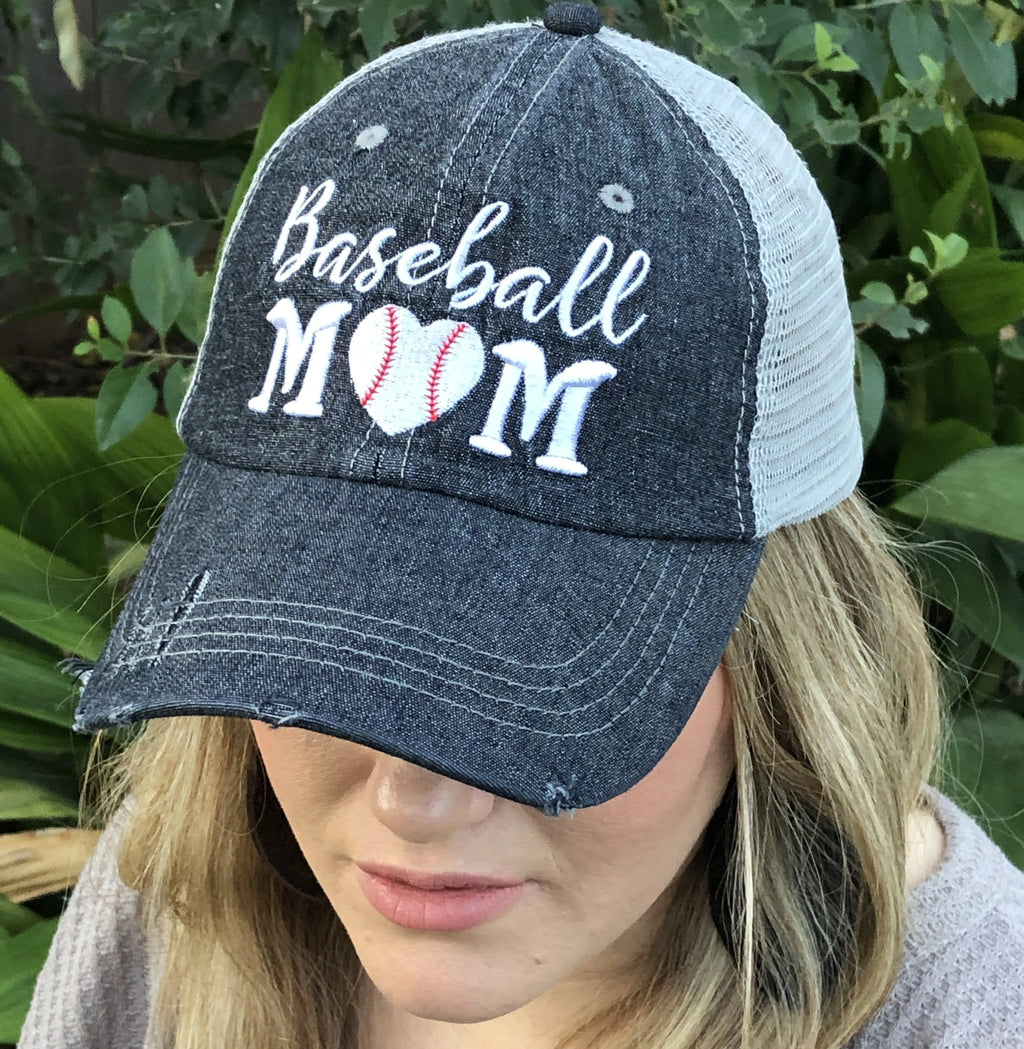 Baseball Mom Mesh Embroidered MESH Hat Trucker Hat Cap -202