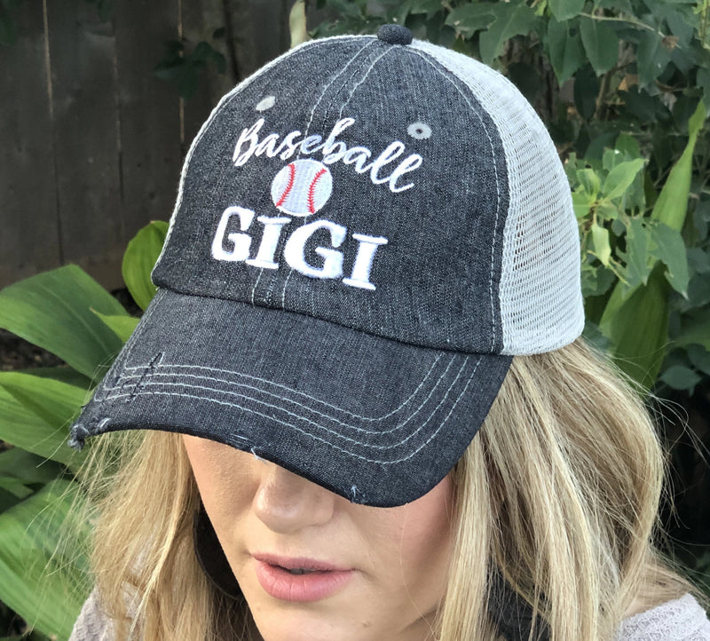 Baseball Gigi Grandma Mesh Embroidered MESH Hat Trucker Hat Cap -216