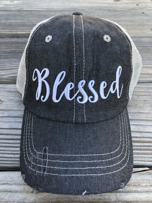 Blessed Embroidered Hat Cap